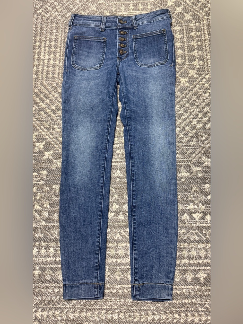 Anthropologie PILCRO AND THE LETTERPRESS Utility High-Rise Slim Straight Jeans